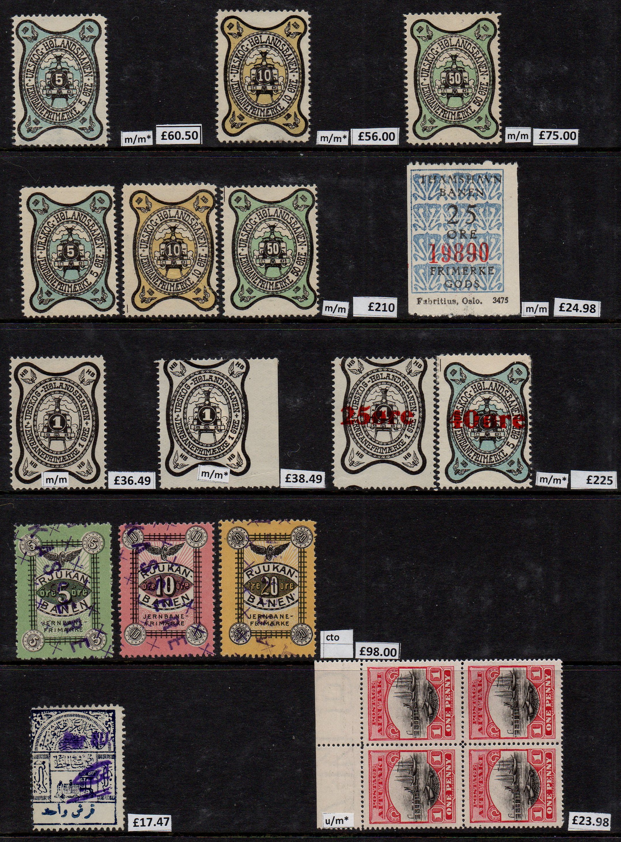 Railway Stamps Train Stamps Sellos Ferroviarios Timbres-poste ferroviaires Briefmarken Eisenbahn